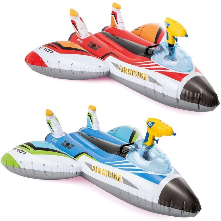 Intex, Samolot z działkiem, zabawka dmuchana, czerwona