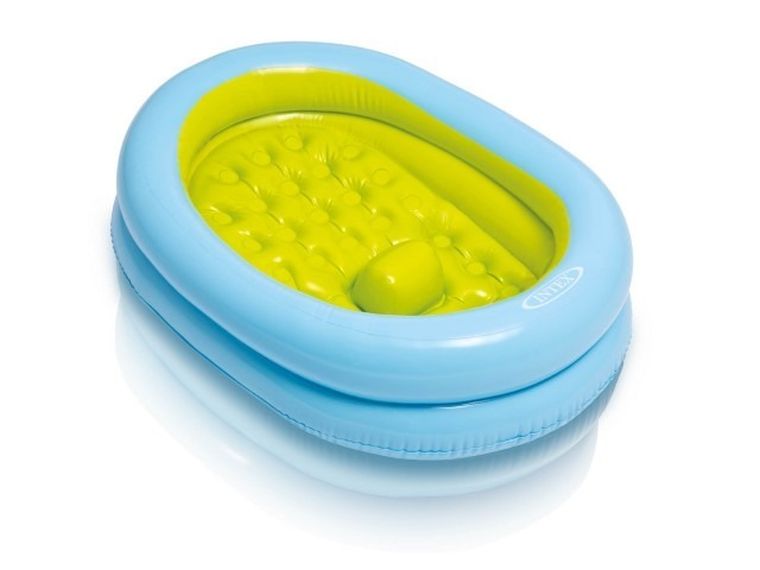 Intex, turystyczna wanienka dla dziecka + pompka, 86-64-23 cm