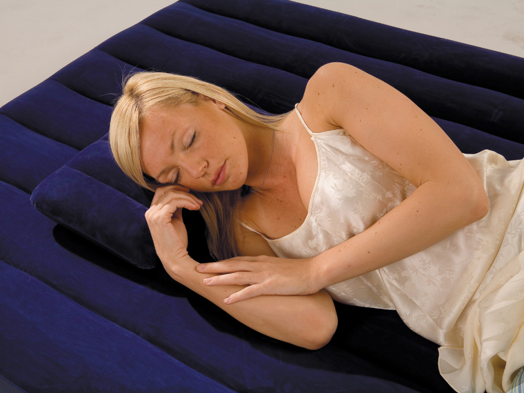 Intex, welurowa poduszka, dmuchana, 43-28-9 cm