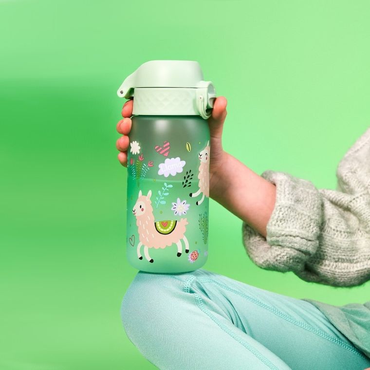 Ion8, Lama, bidon z ustnikiem, zielony, 350 ml