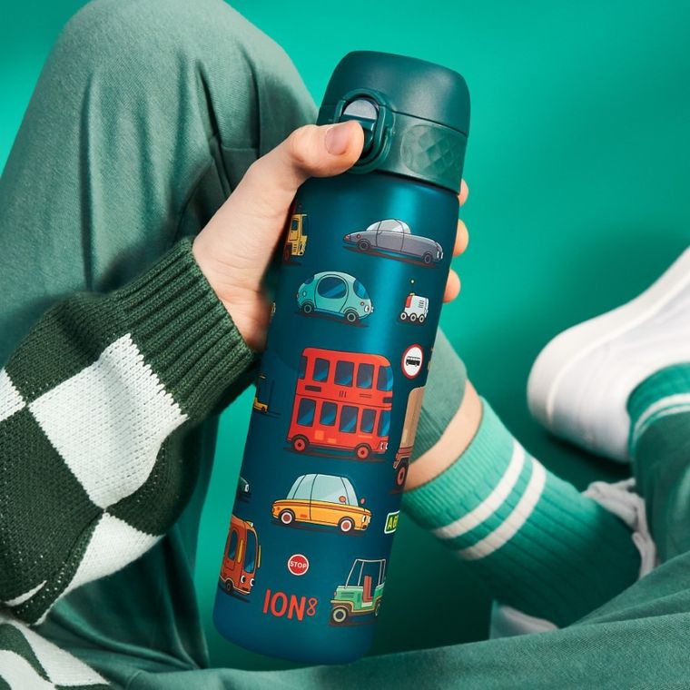 Ion8, Samochody, bidon z ustnikiem, morski, 500 ml