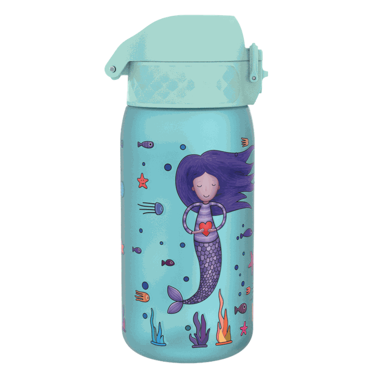 Ion8, Syrenki, bidon z ustnikiem, niebieski, 350 ml