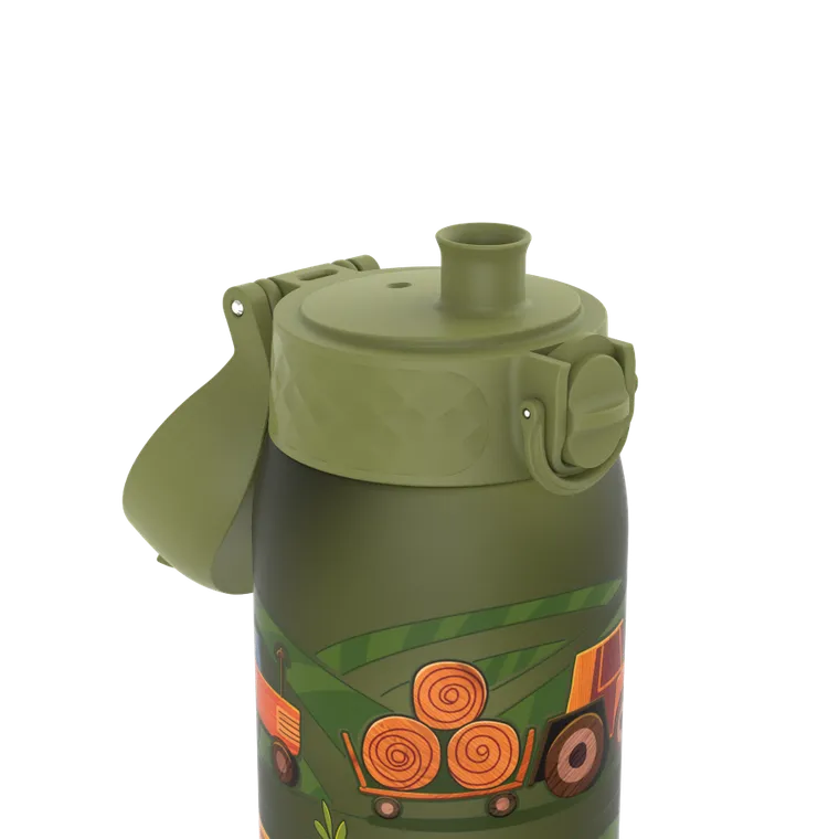 ION8, Traktor i maszyny na wsi, bidon z ustnikiem, zielony, 350 ml