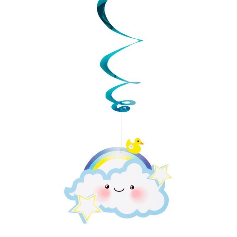 It's a boy, dekoracja świderki, 3 szt.