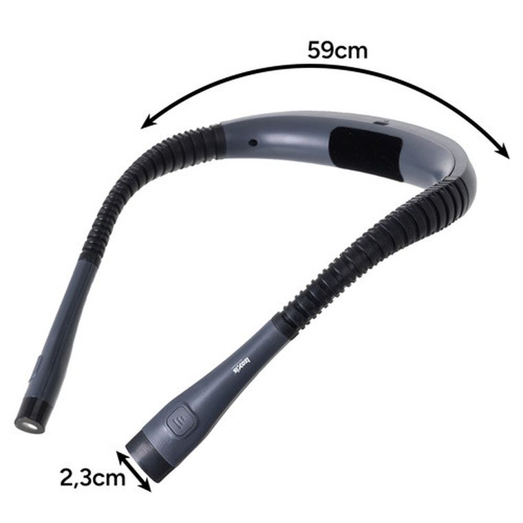 Izoxis, lampka LED do czytania na szyję