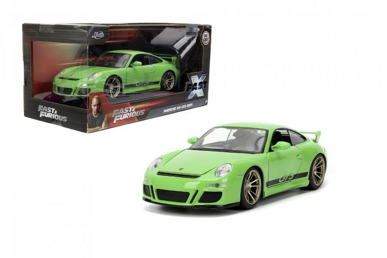 Jada, Fast & Furious, Porsche 911 GT3, metalowy model pojazdu, 1:24
