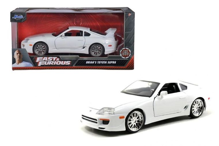 Jada Toys, f&f toyota supra white 1995 1:24