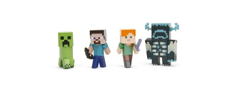 Jada Toys, Minecraft, figurki metalowe, 6.5 cm, 4 szt.