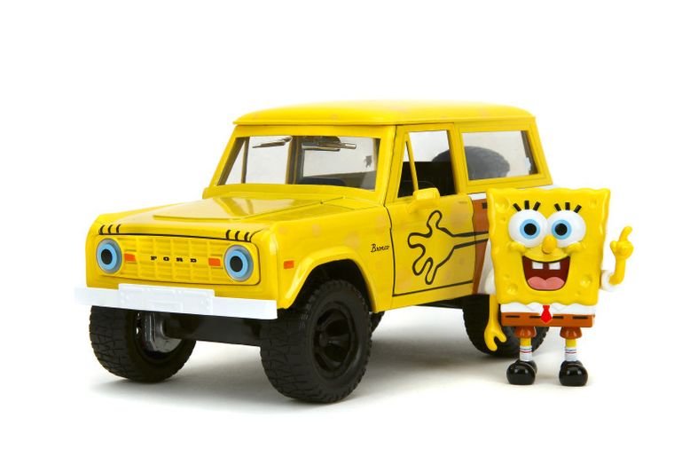 Jada Toys, SpongeBob, Ford Bronco, model pojazdu z figurką, 1:24