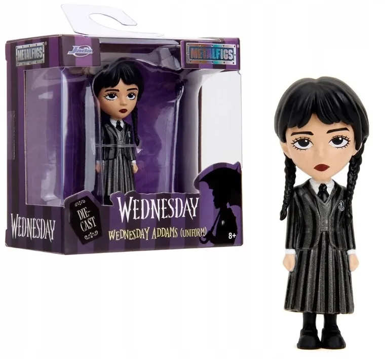 Jada Toys, Wednesday, figurka metalowa, 6,5 cm, 1 szt.