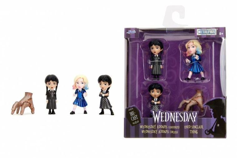 Jada Toys, Wednesday, zestaw figurek metalowych, 4 szt.