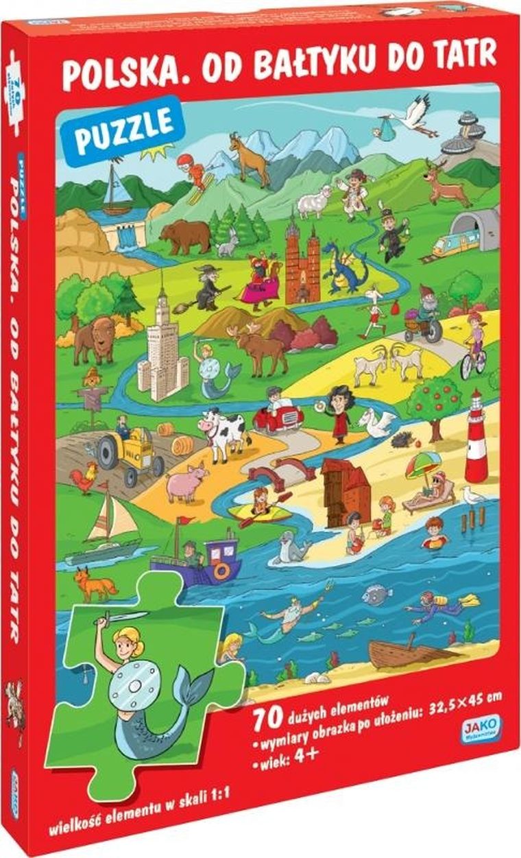 Jako, Polska, Od Baltyku Do Tatr, puzzle, 70 elementów