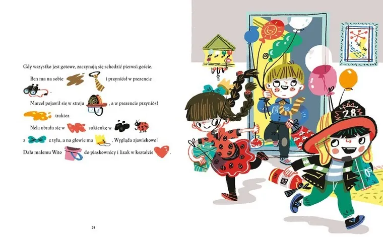 Jano i Wito uczą mówić. Różowy rower