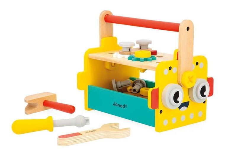 Janod, Brico'Kids, skrzynka z narzędziami, robot
