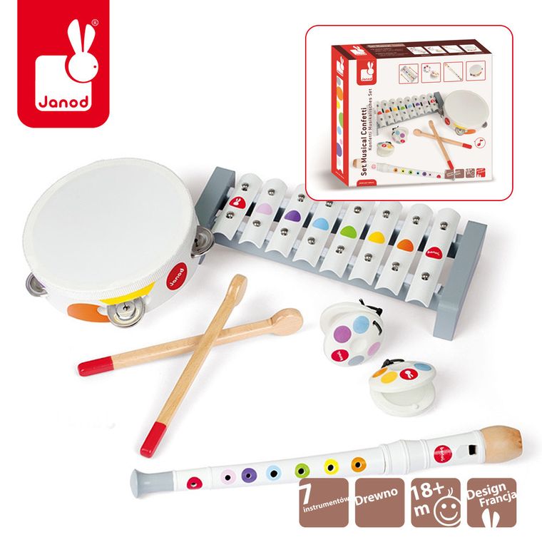 Janod, Confetti, zestaw instrumentów