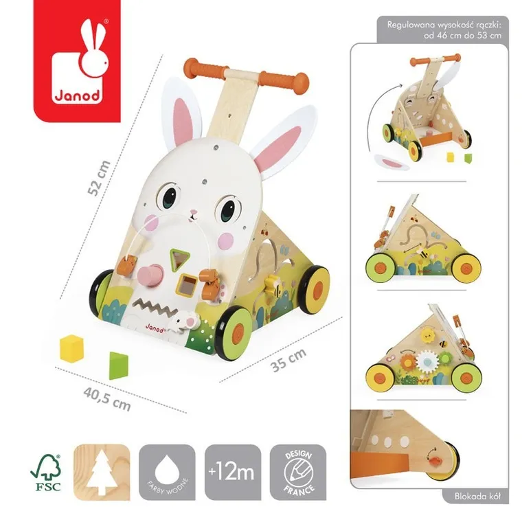 Janod, Farma, wielofunkcyjny pchacz edukacyjny