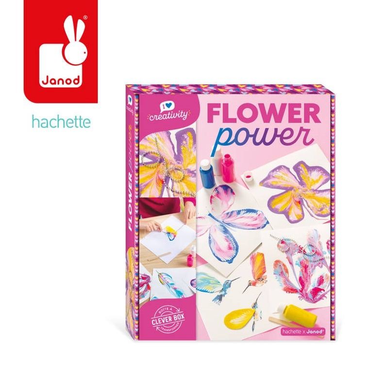 Janod, I love creativity, Kwiaty, malowanie łańcuszkiem, zestaw kreatywny
