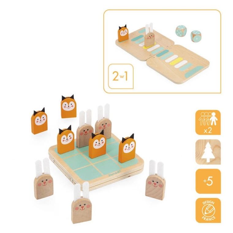 Janod, Kółko i krzyżyk, Wyścig Taktik, gra strategiczna, 2w1