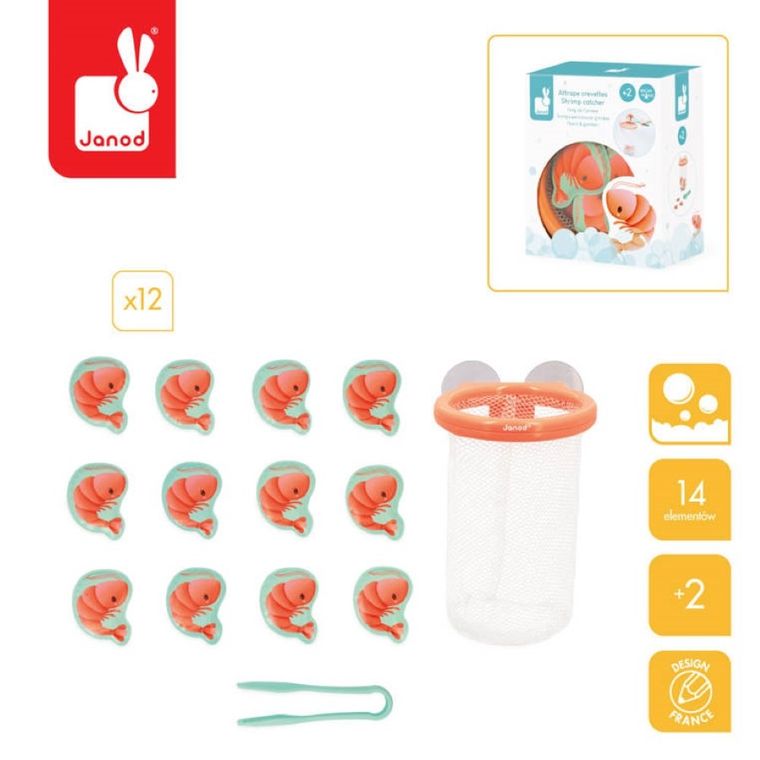 Janod, łapacz krewetek, gra zręcznościowa