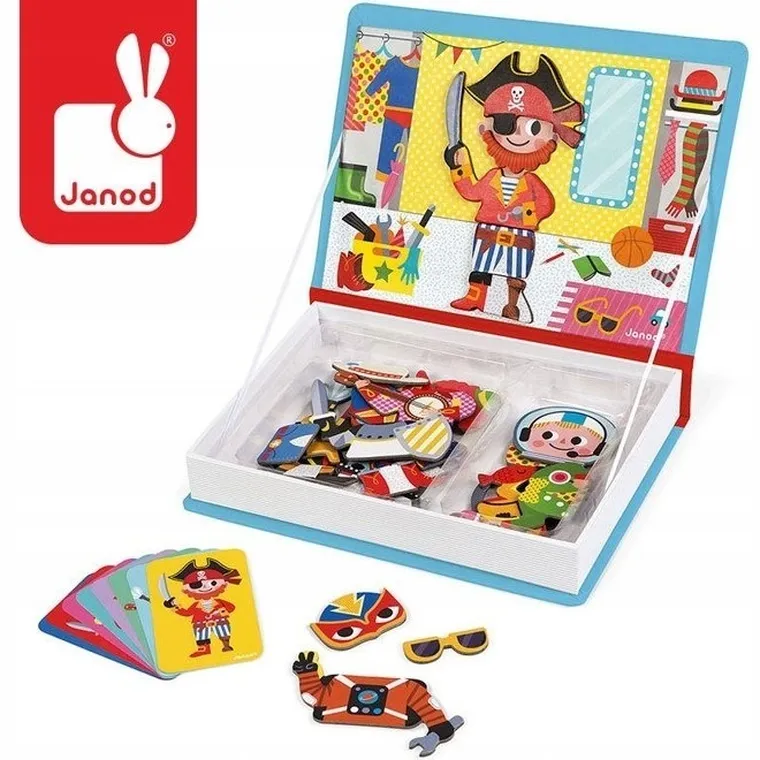 Janod, Magneti’book, Kostiumy, Chłopiec, magnetyczna układanka