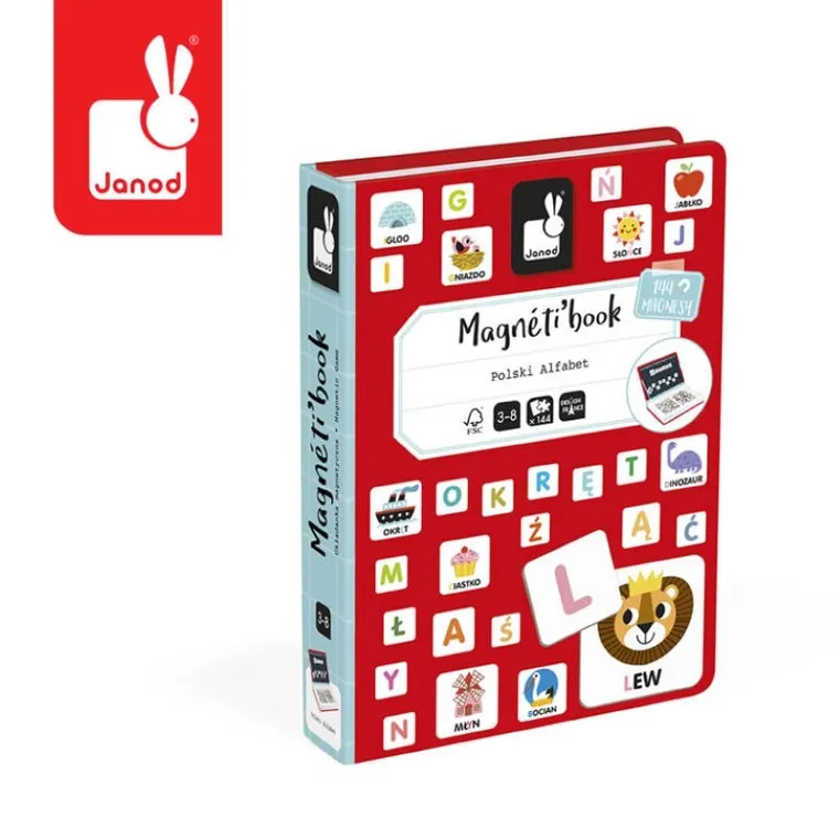 Janod, Magneti’book, Polski Alfabet, magnetyczna układanka