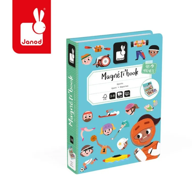 Janod, Magneti’book, Sporty, magnetyczna układanka