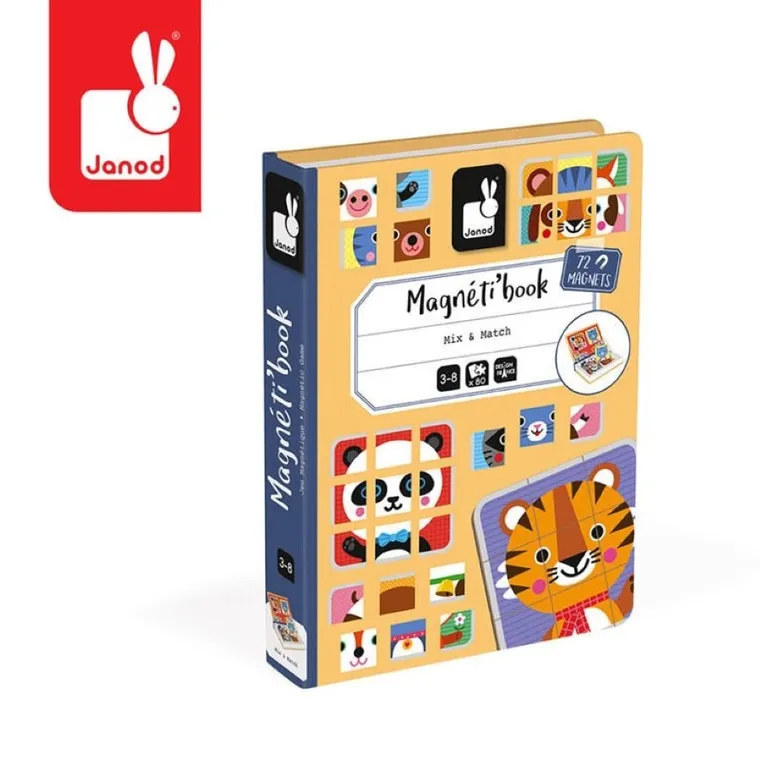 Janod, Magneti’book, Zwierzątka, magnetyczna układanka