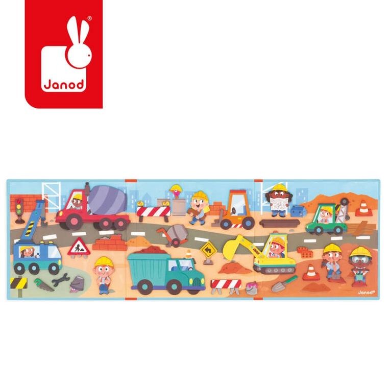 Janod, Magneti’stories, Plac budowy, magnetyczna układanka
