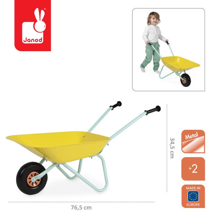 Janod, Mały ogrodnik, metalowa taczka