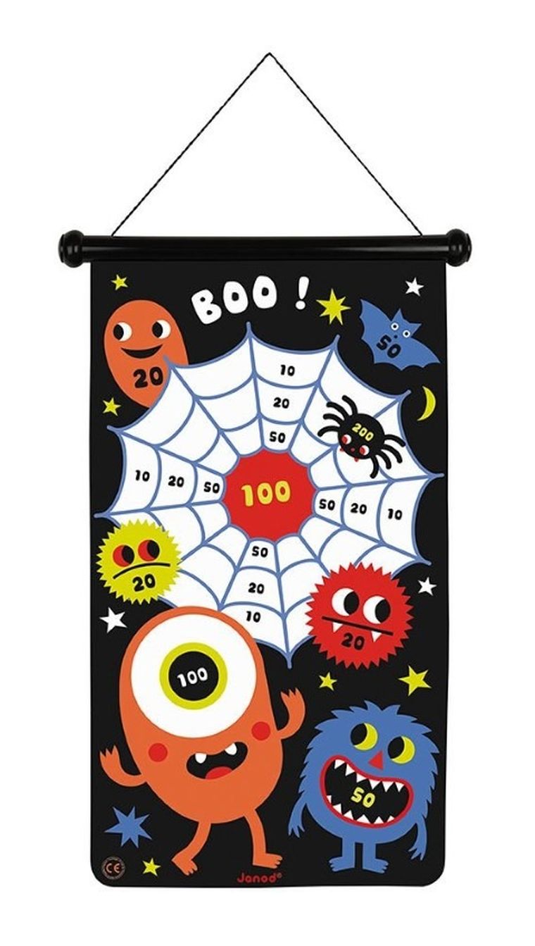 Janod, potwory, magnetyczna gra w rzutki