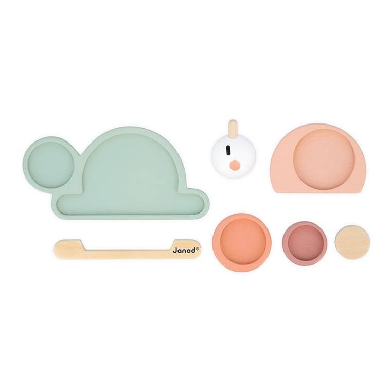 Janod, Ślimak, drewniana układanka sensoryczna
