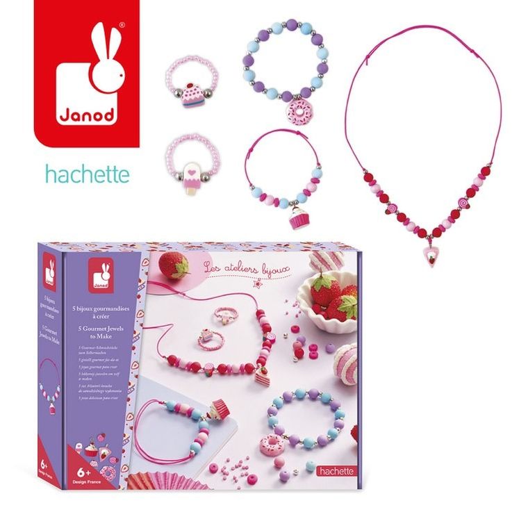 Janod, Słodkości, zestaw do tworzenia biżuterii