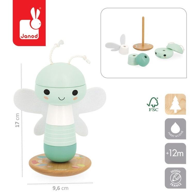 Janod, Ważka Pure, piramida, drewniana