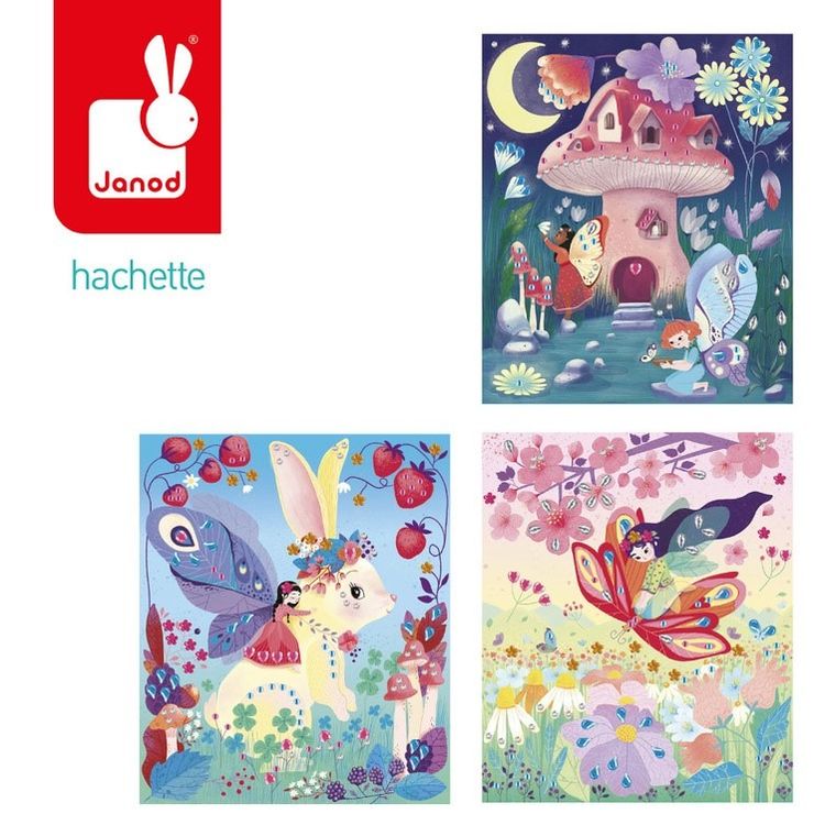 Janod, Wróżki Magic Fairies, Czarodziejskie cyrkonie, zestaw artystyczny