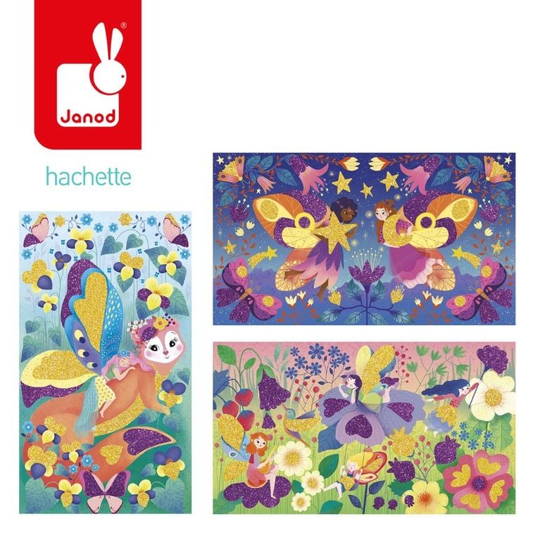 Janod, Wróżki Magic Fairies, magiczny brokat, zestaw kreatywny