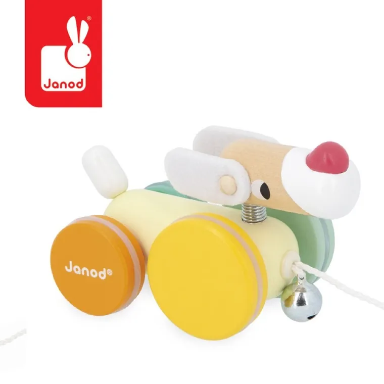 Janod, Zigolos, piesek drewniany do ciągnięcia