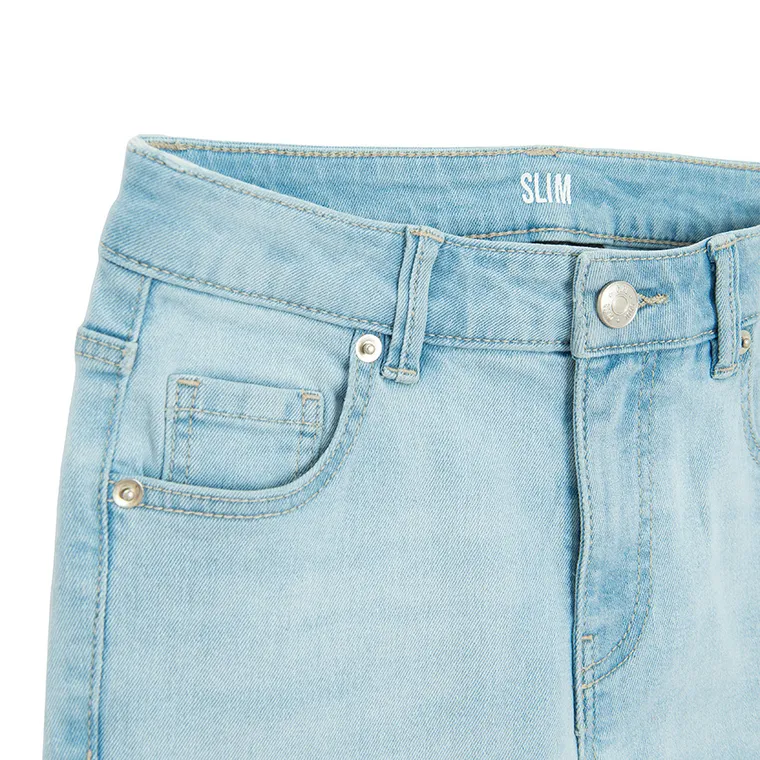 Jasne spodnie jeansowe z regulacją slim fit Cool Club