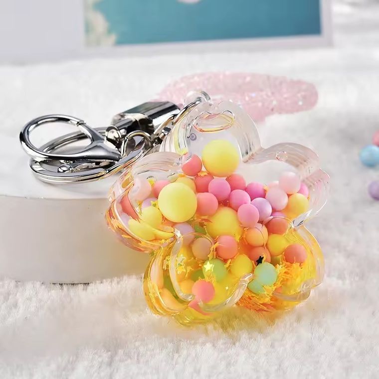 Jawi, brelok, brokatowy kwiatek, 1 szt.