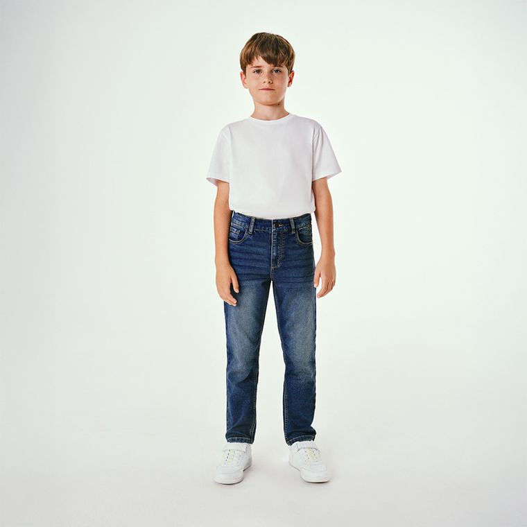 Jeansowe spodnie relaxed z regulacją Cool Club