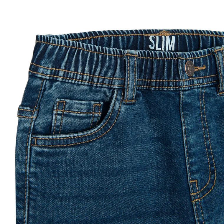 Jeansowe spodnie slim z regulacją Cool Club