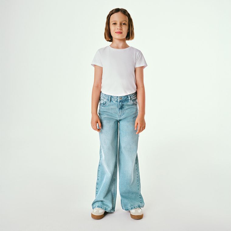 Jeansowe spodnie wide leg Cool Club