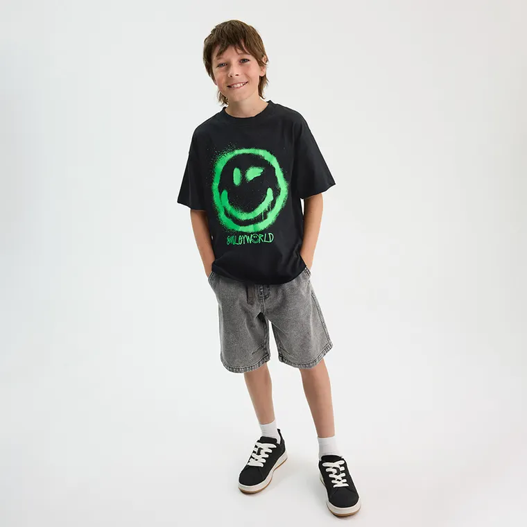 Jeansowe szorty z regulacją relaxed Cool Club