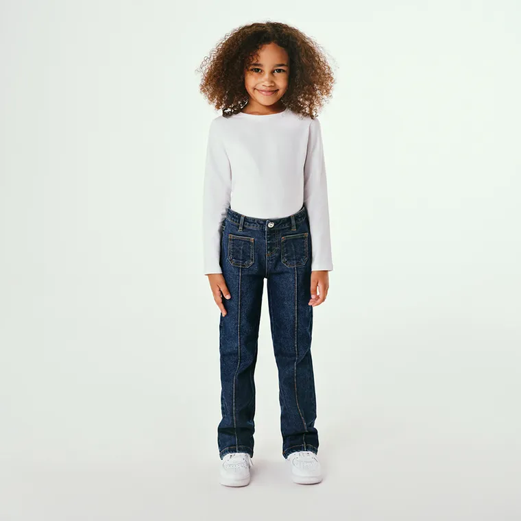 Jeansy o kroju flare z regulacją Cool Club