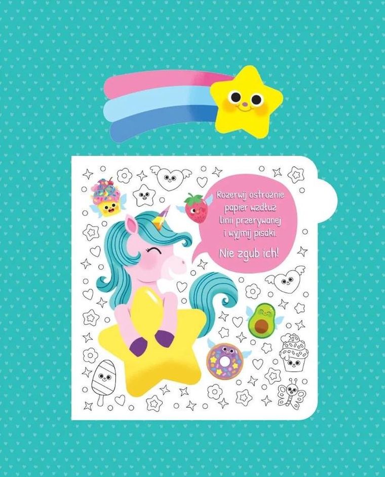 Jednorożce. Kolorowanka. Koloromania