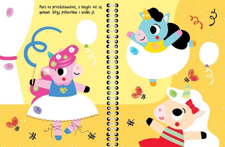 Jednorożce. Paluszkowe malowanki