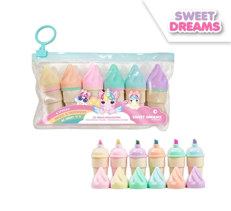 Jednorożec, Sweet Dreams, Lody, zestaw markerów