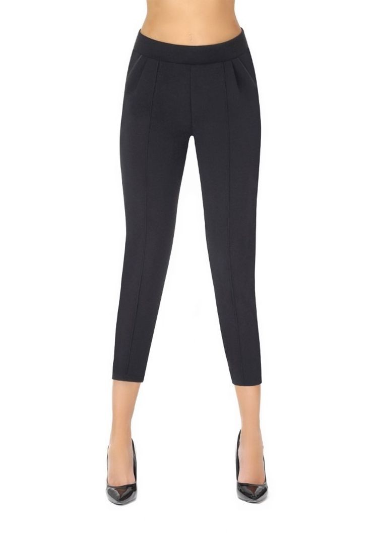 Jegginsy damskie, czarne, Antonina, Bas Bleu