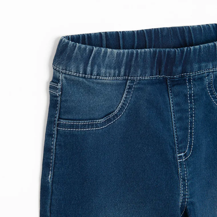 Jegginsy denim o kroju flare Cool Club