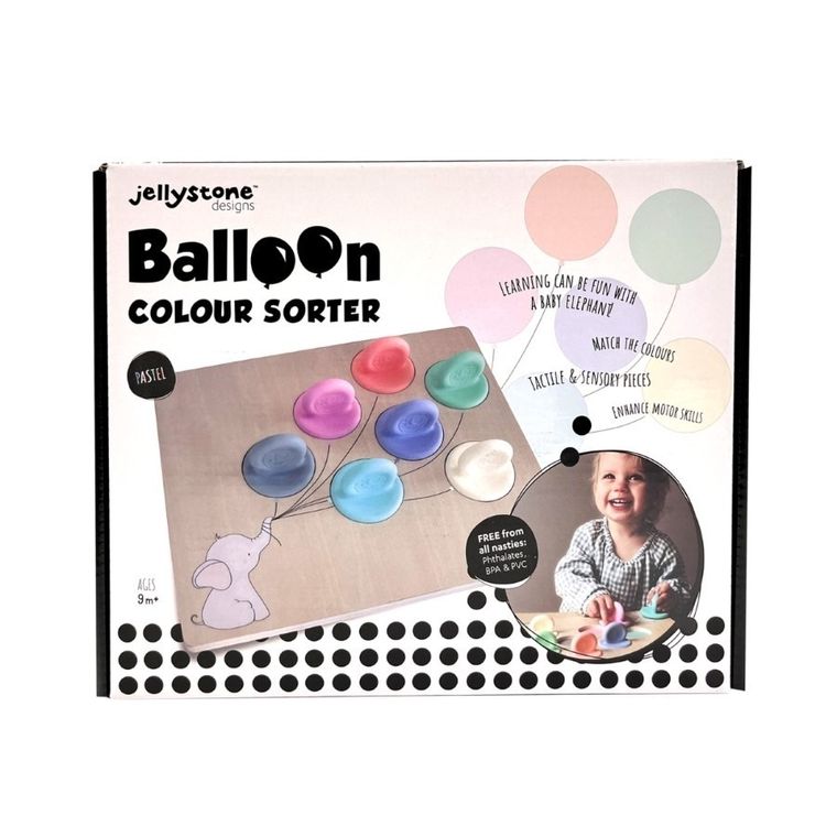 Jellystone Designs, balonowy sorter, pastelowy