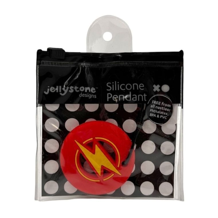 Jellystone Designs, Błyskawica, wisiorek antystresowy, czerwony